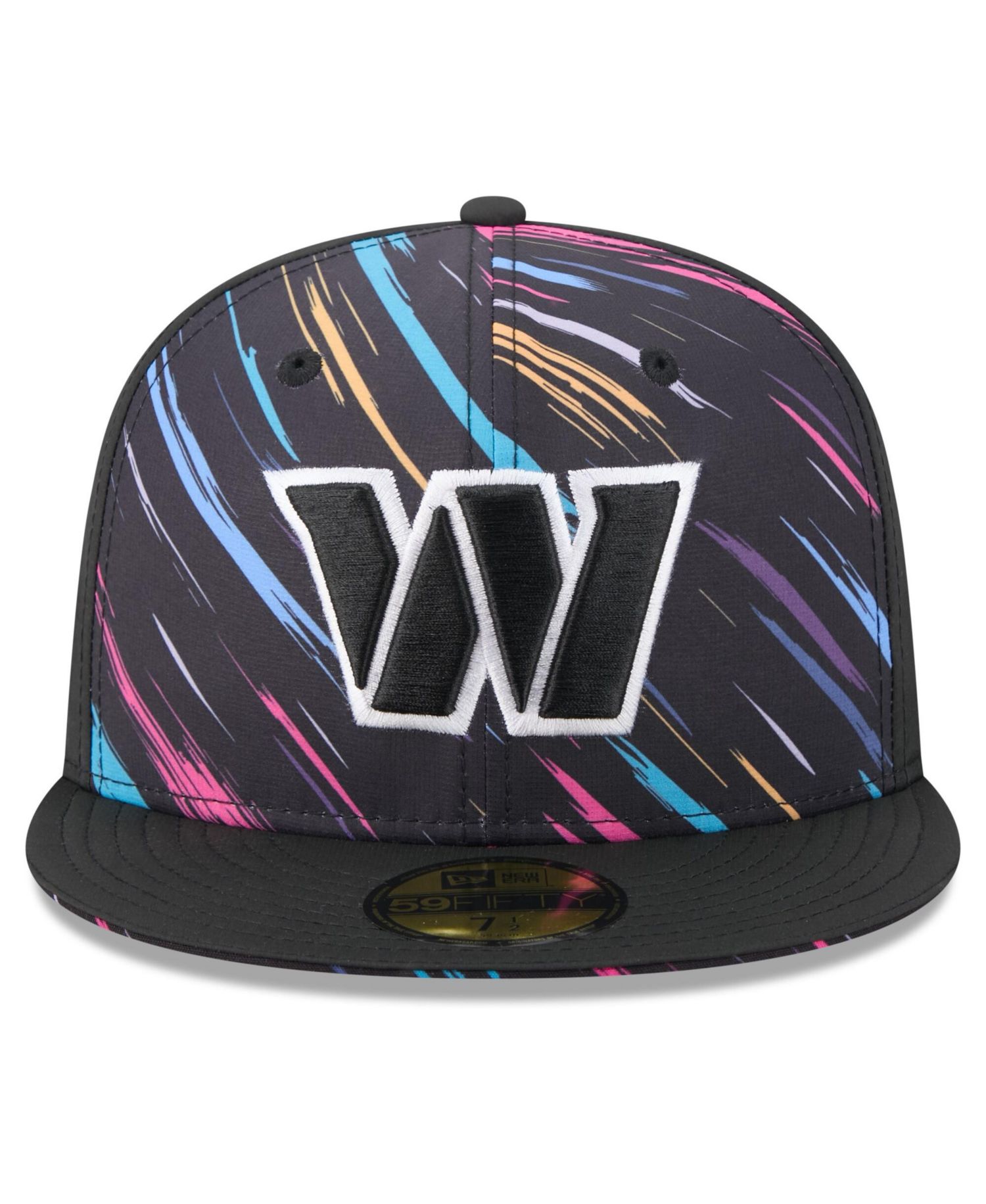 Men's Black Washington Commanders 2026 NFL Cruical Catch 59FIFTY Fitted Hat