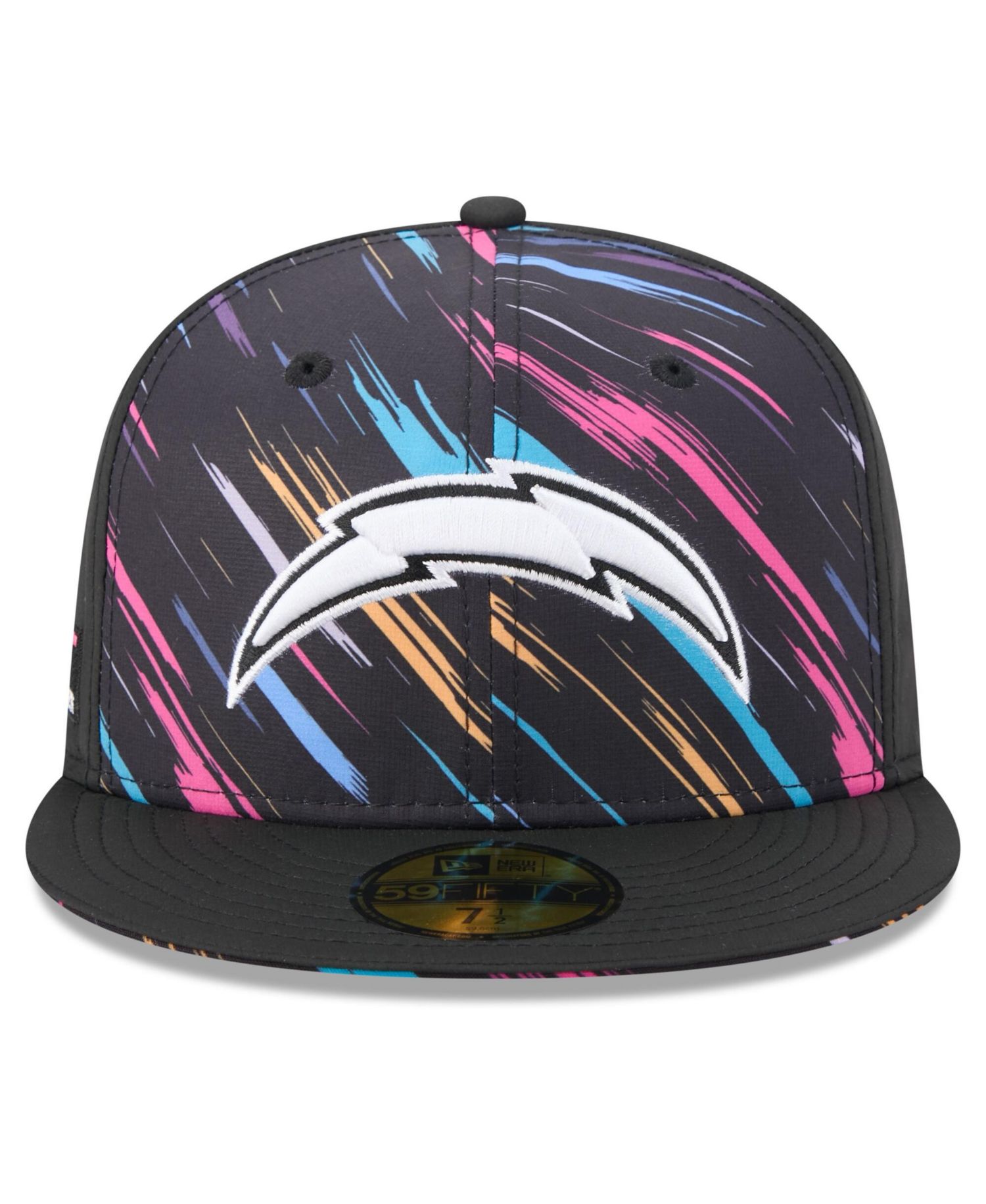 Men's Black Los Angeles Chargers 2026 NFL Cruical Catch 59FIFTY Fitted Hat