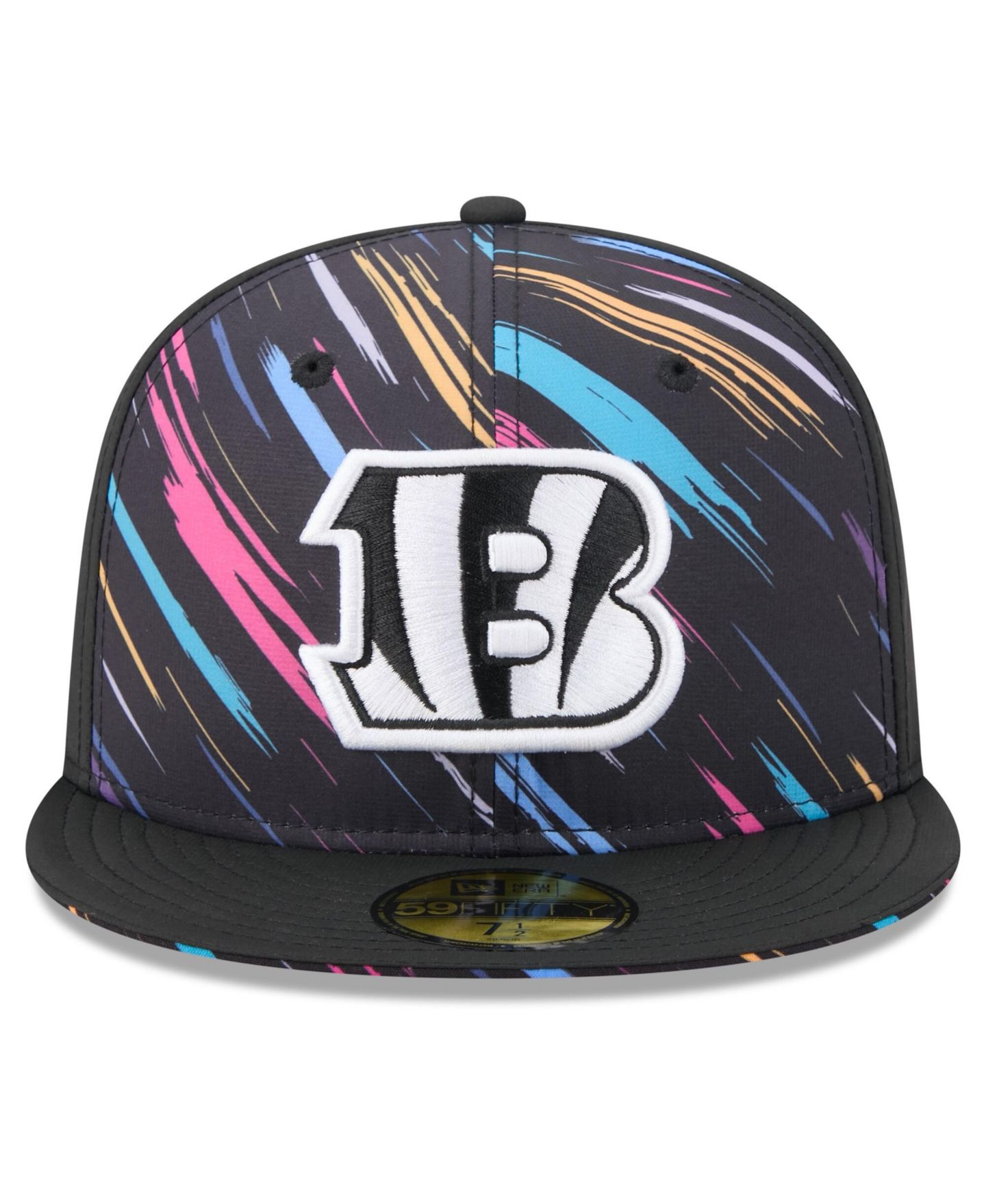 Мужская кепка New Era Black Cincinnati Bengals 2026 NFL Cruical Catch 59FIFTY Fitted Hat — фото 5