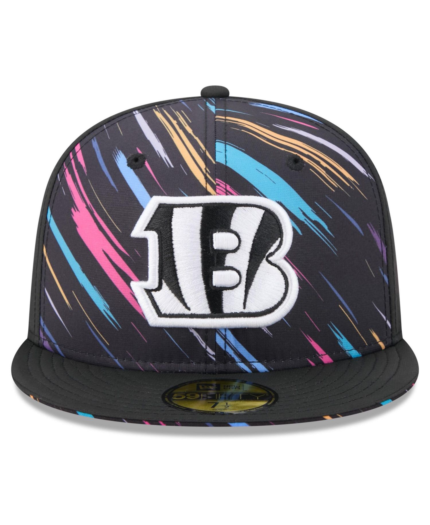 Men's Black Cincinnati Bengals 2026 NFL Cruical Catch 59FIFTY Fitted Hat