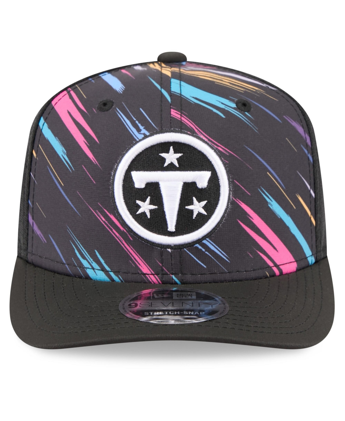 New Era Men's Black Tennessee Titans 2026 Nfl Cruical Catch 9SEVENTY Adjustable Trucker Hat