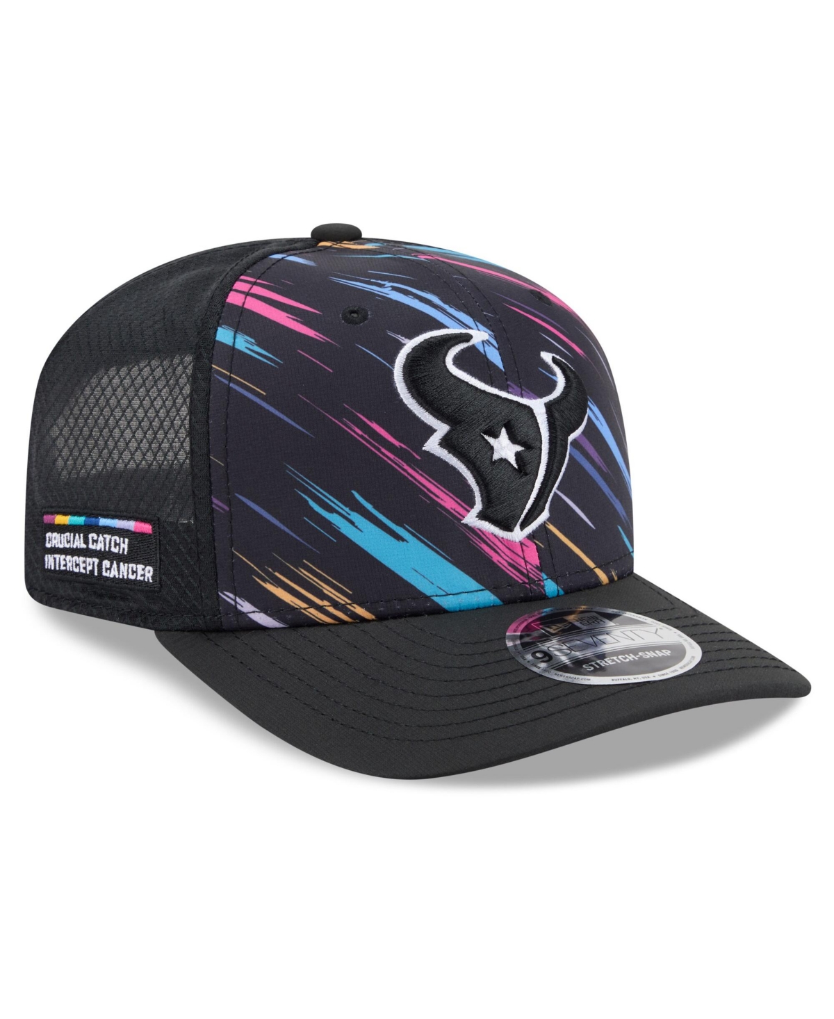 New Era Men's Black Houston Texans 2026 Nfl Cruical Catch 9SEVENTY Adjustable Trucker Hat
