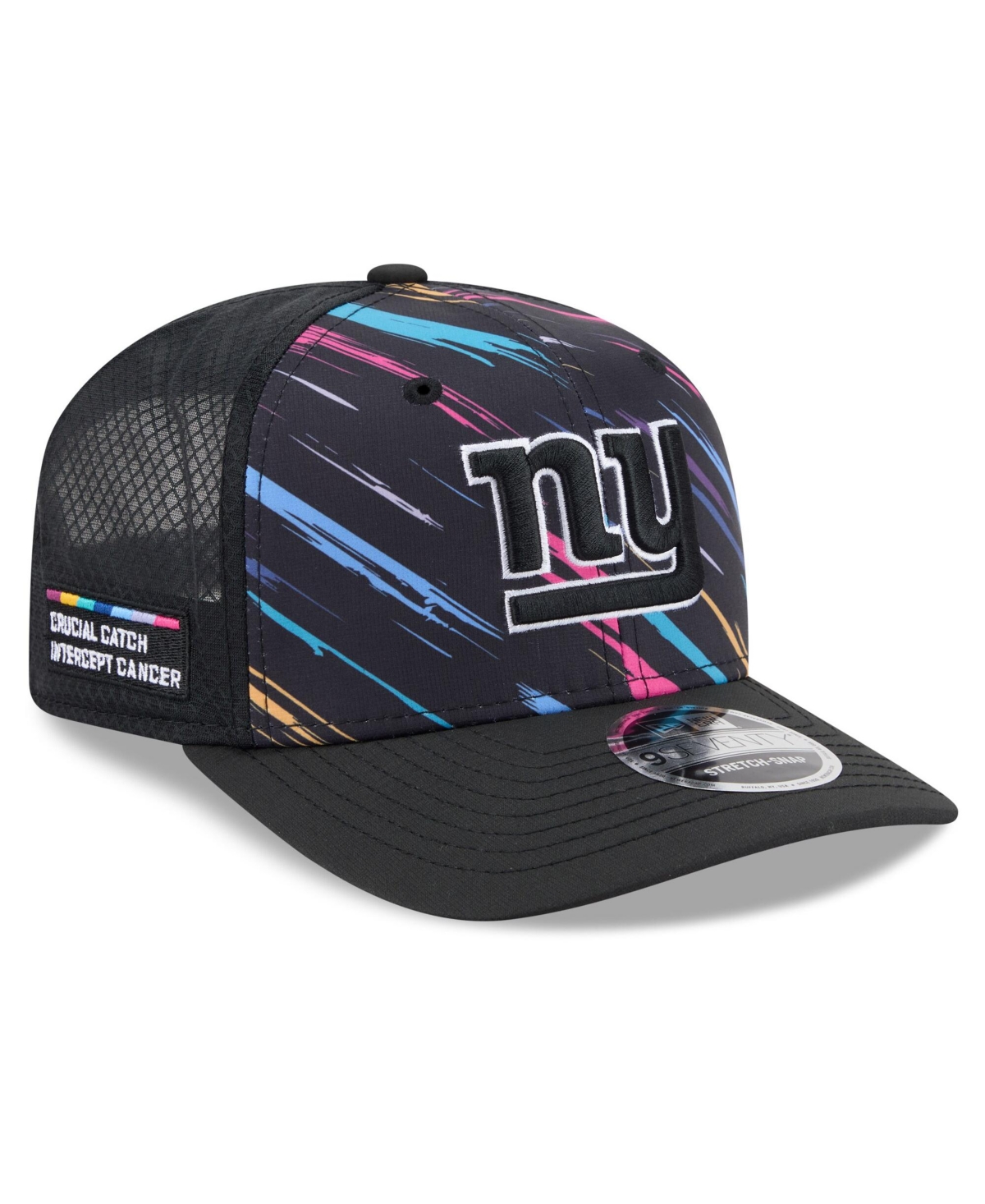New Era Men's Black New York Giants 2026 Nfl Cruical Catch 9SEVENTY Adjustable Trucker Hat