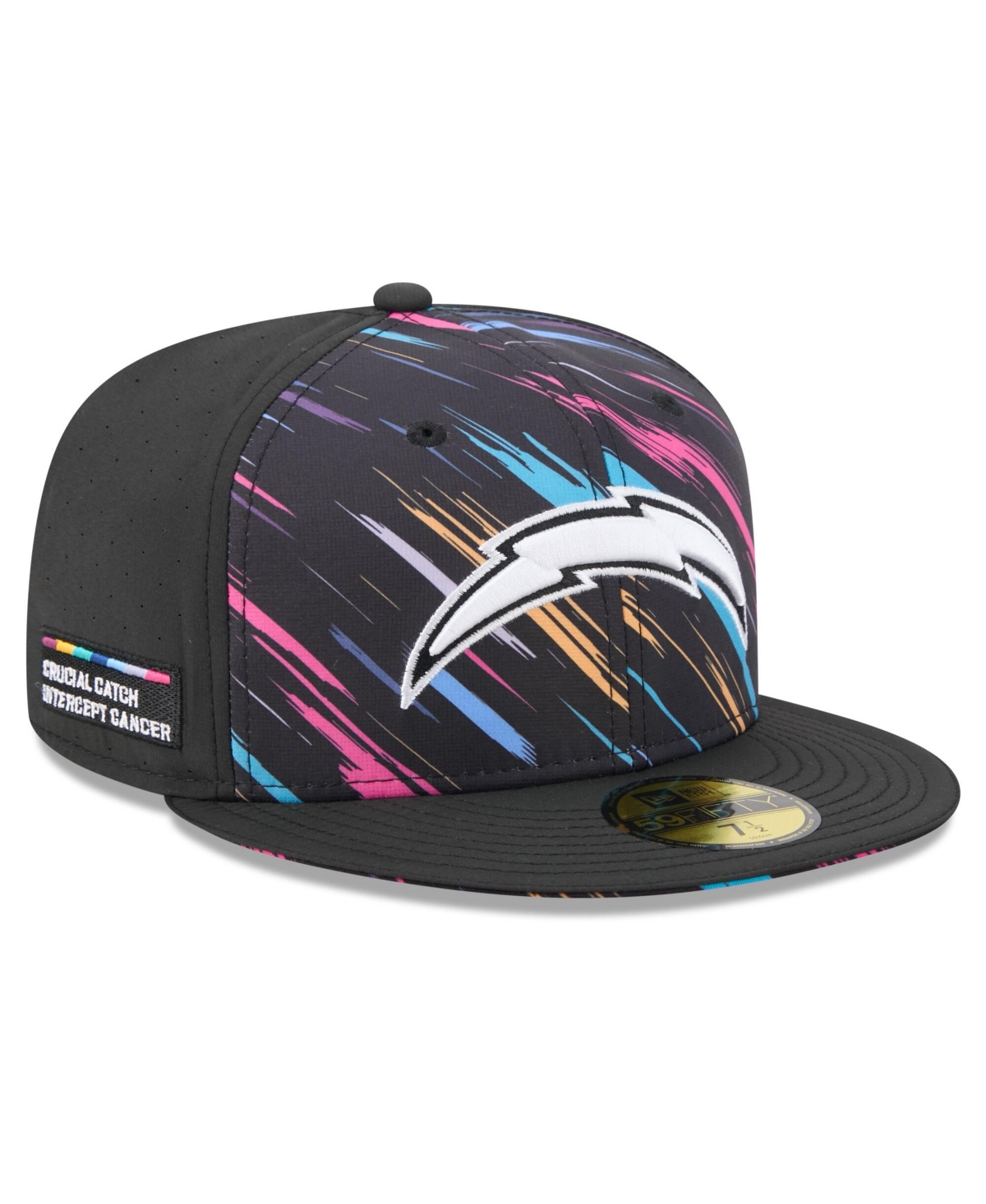 New Era Men's Black Los Angeles Chargers 2026 Nfl Cruical Catch 59FIFTY Fitted Hat