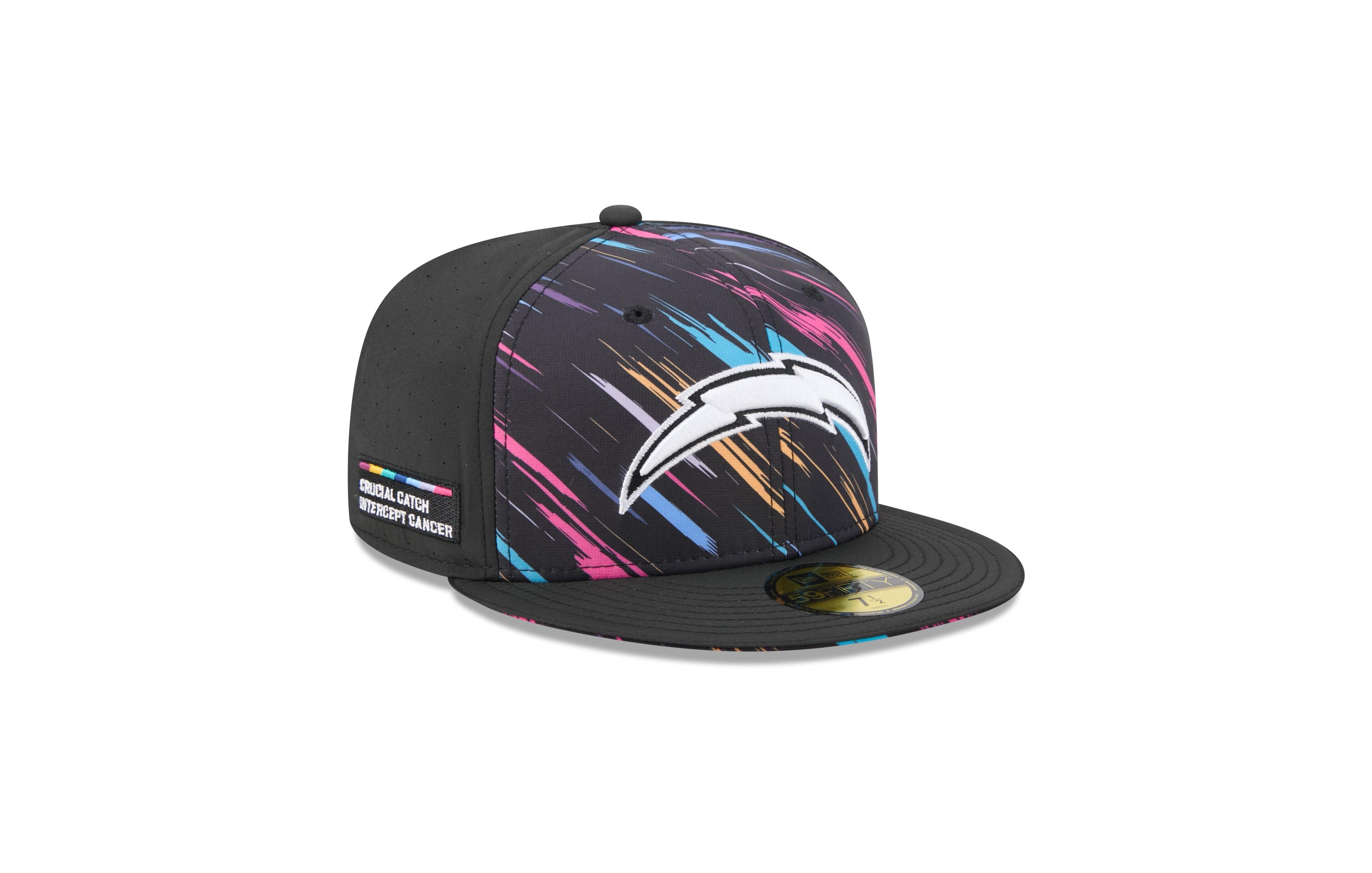 New Era Men's Black Los Angeles Chargers 2026 Nfl Cruical Catch 59FIFTY Fitted Hat