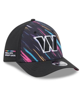 Men's Black Washington Commanders 2026 NFL Cruical Catch 39THIRTY M-Crown Stretch Hat