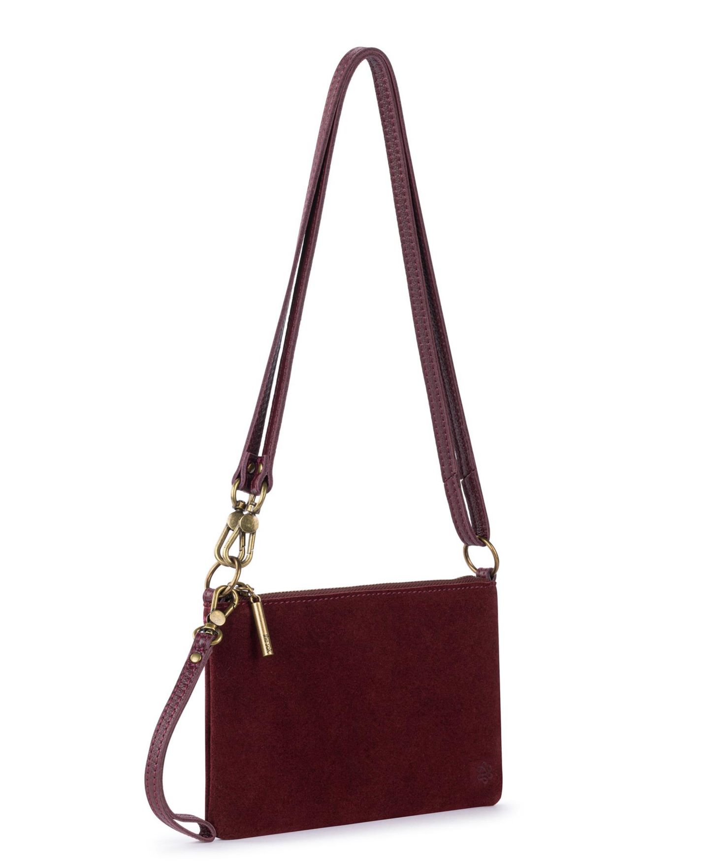 Женский кошелёк The Sak Vita Leather Zip Around Wristlet, цвет: Чёрный вишнёвый — фото 3