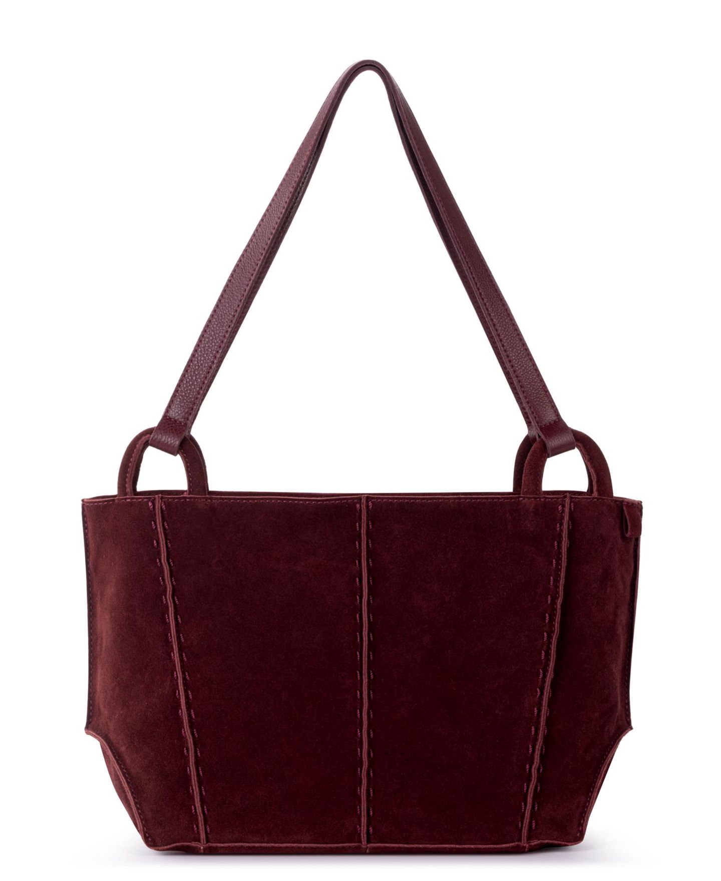 Женская сумка The Sak Los Feliz Medium Leather Zipper Satchel Handbag, цвет: Чёрный вишнёвый — фото 1