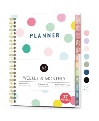 17 Month Academic Planner Weekly Monthly Calendar For School Students Teachers
