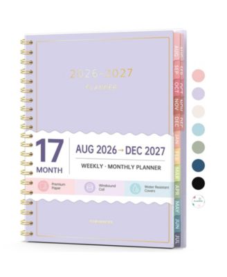 17 Month Academic Planner Weekly Monthly Calendar For School Students Teachers