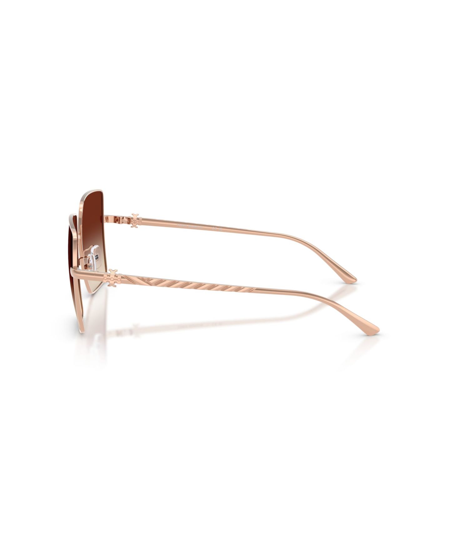 Женские солнцезащитные очки Tory Burch Square Gradient TY6120, цвет: Lolite Horn — фото 3