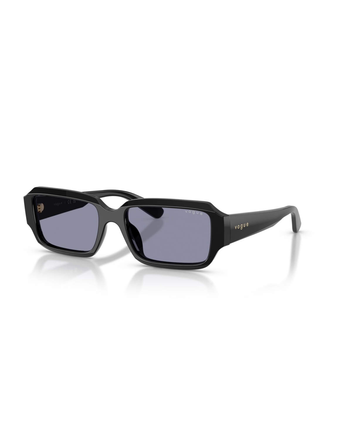 Vogue Eyewear Women's Rectangle Sunglasses For Round Faces Vo5693su In Black