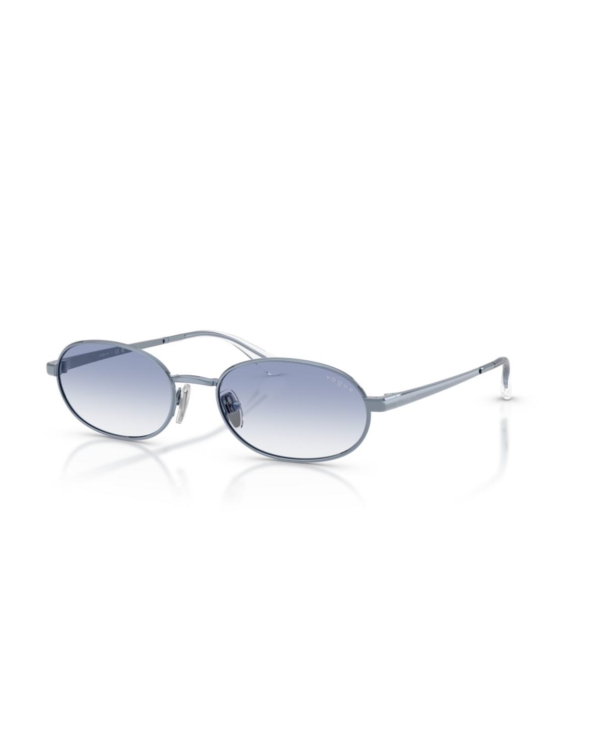 Vogue Eyewear Oval Metal Sunglasses Vo4353s In Light Blue