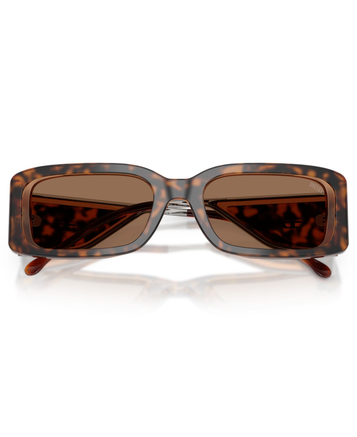 Unisex Rectangle Sunglasses for Round Face DL2017U