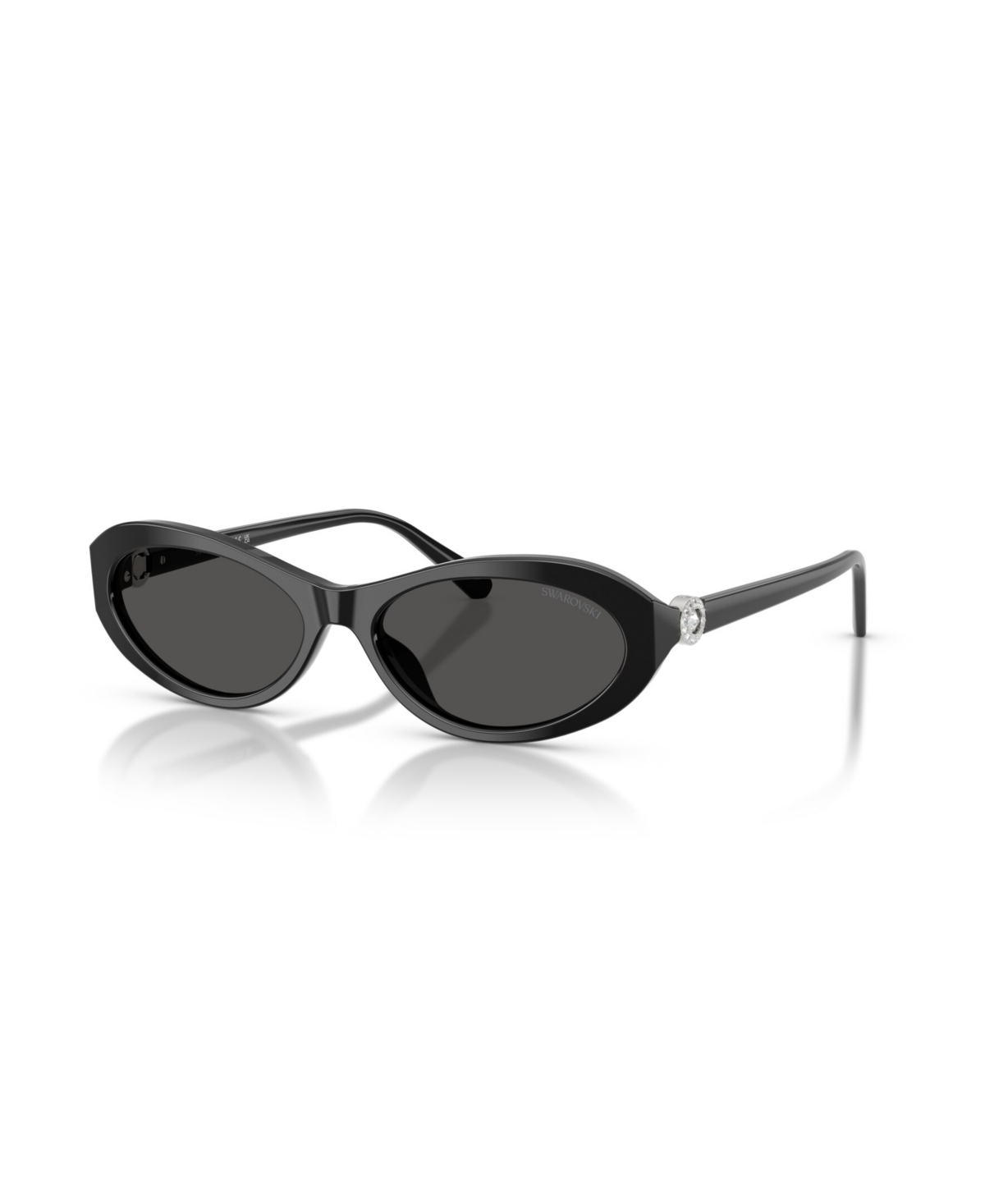 Swarovski Women's Oval Crystal Sunglasses SK6069U