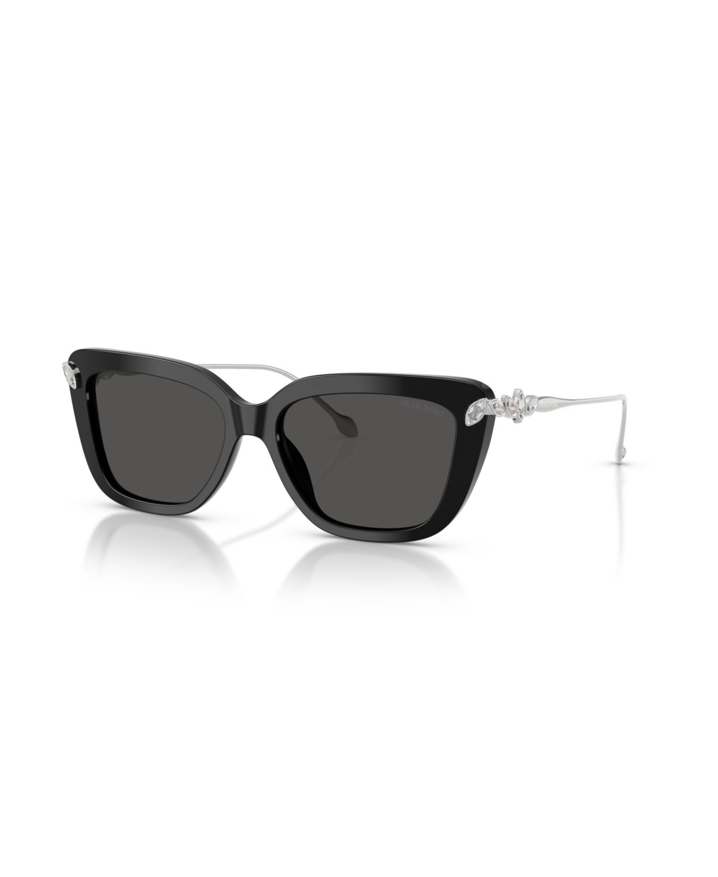 Женские солнцезащитные очки Swarovski Cat Eye SK6065U, цвет: Чёрный — фото 1