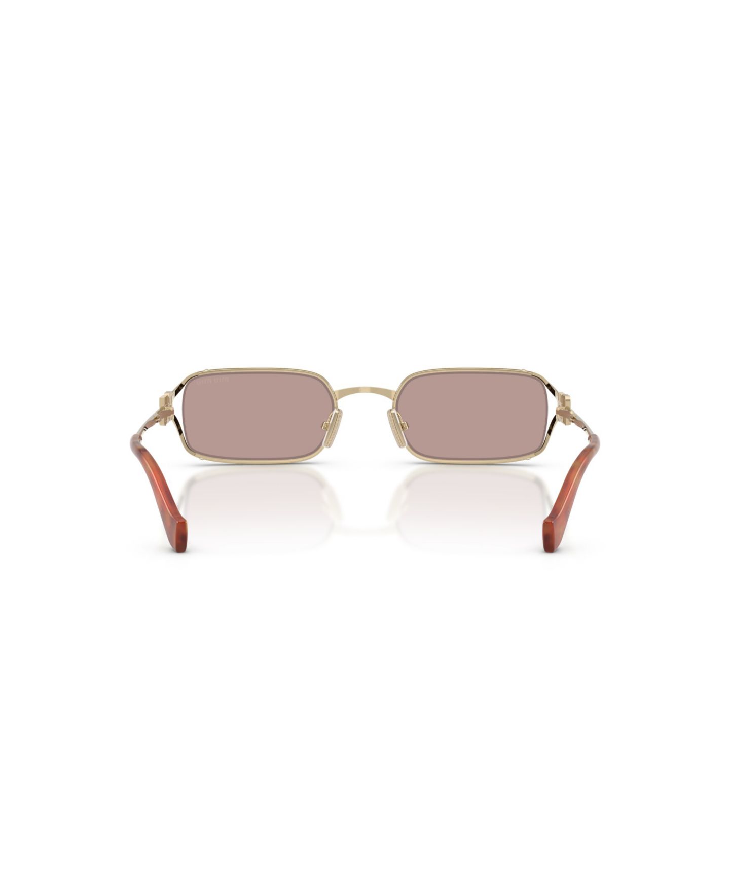 Женские солнцезащитные очки MIU MIU Sunglasses MU C50S, цвет: Бледный золотой — фото 2