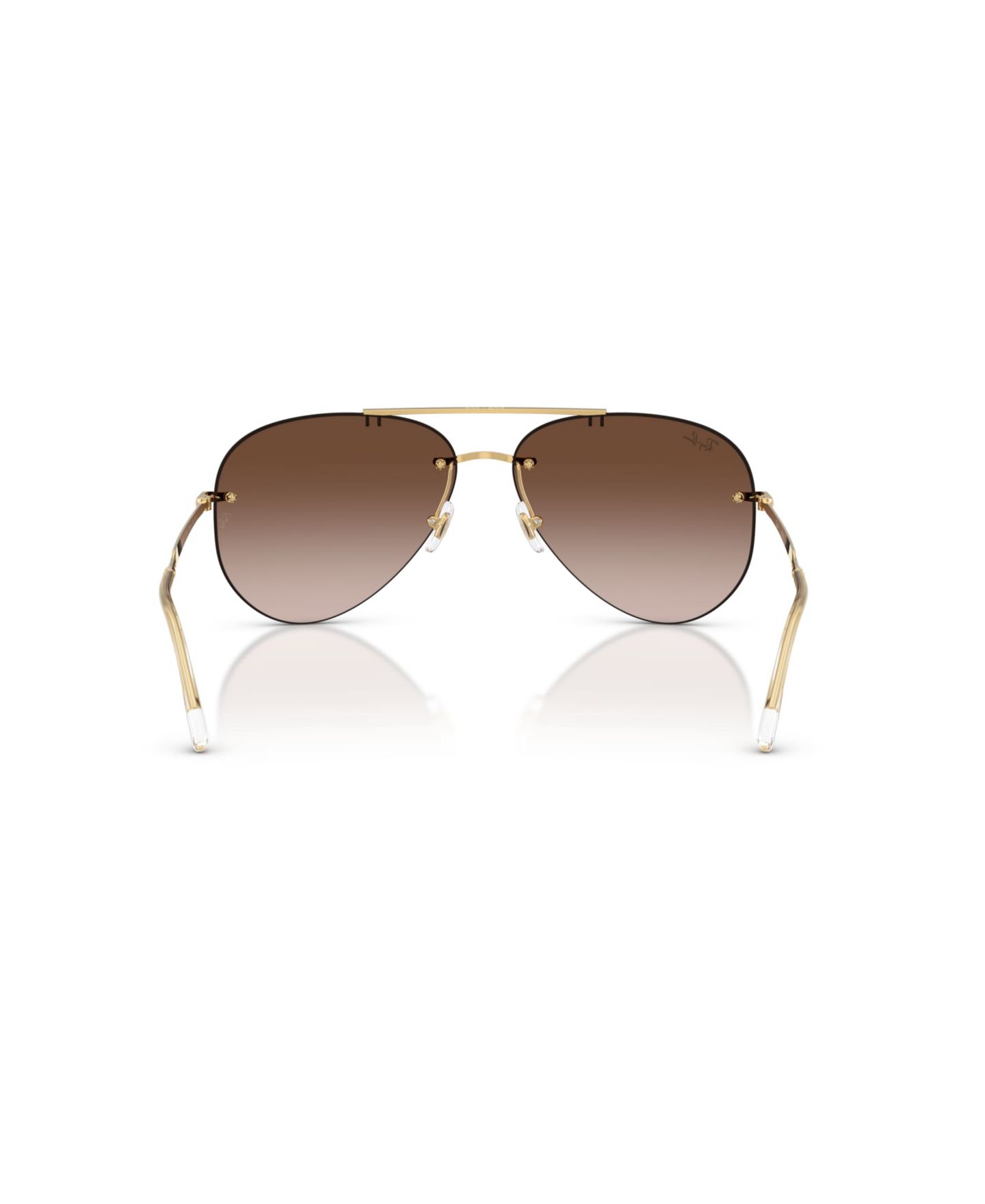 Солнцезащитные очки-авиаторы Ray-Ban RB3791 в металлической оправе без ободков, цвет: Arista — фото 3
