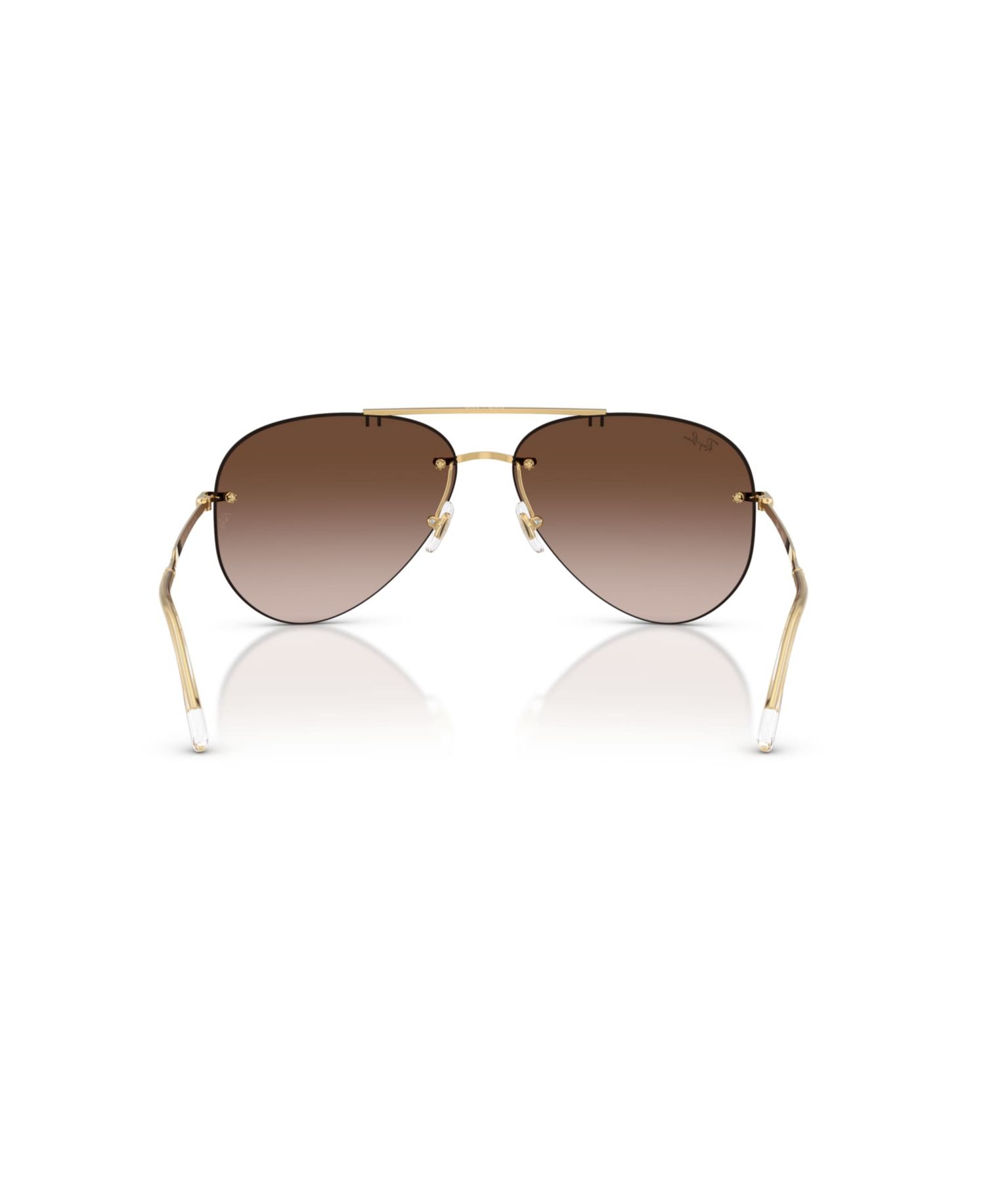 Rimless Aviator Metal-Frame Sunglasses RB3791
