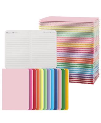 60 Bulk A6 Lined Pocket Notebooks Compact Journal For Planning Office School Travel
