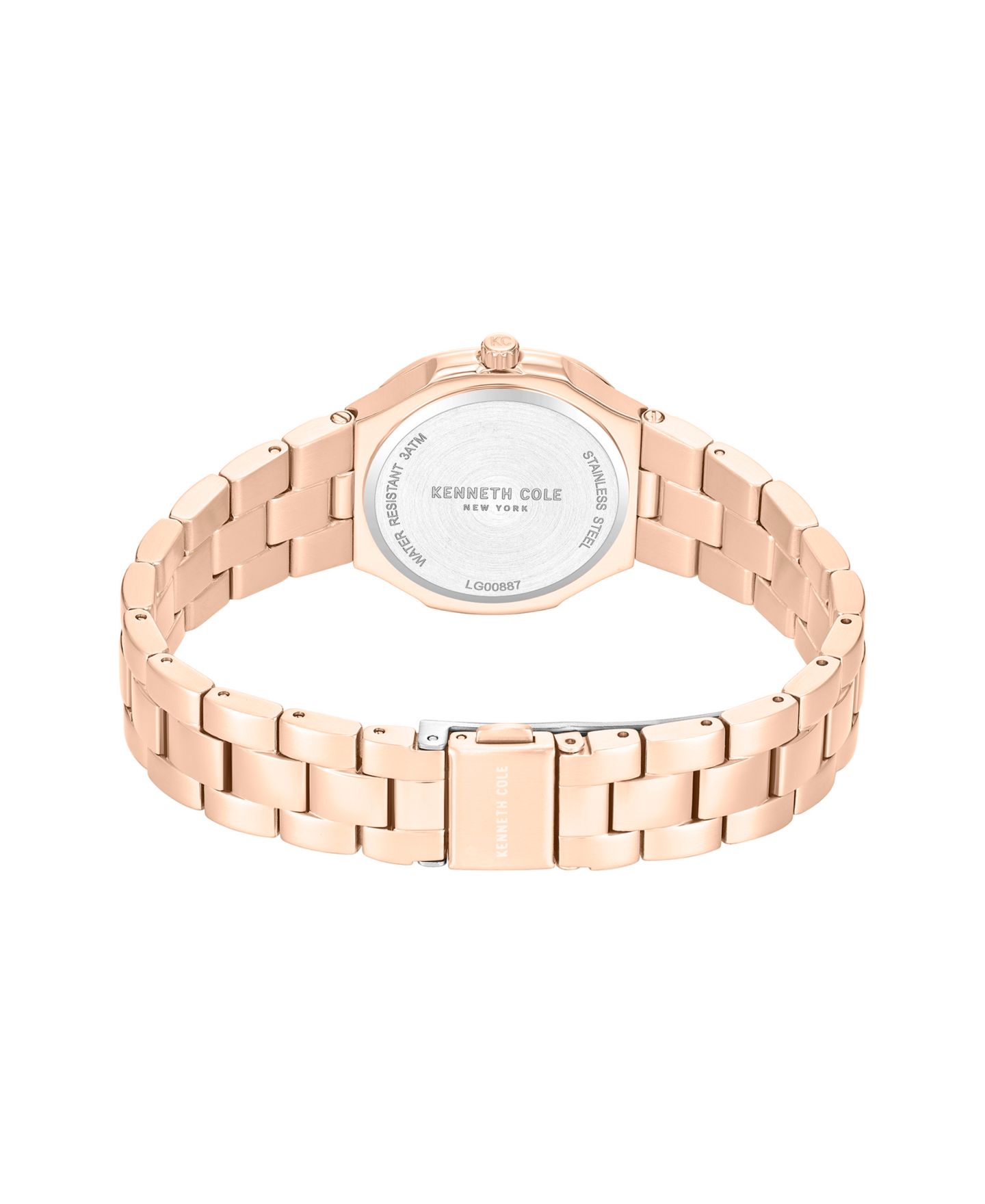 Женские часы Kenneth Cole New York Quartz Rockland Rose Gold-Tone Stainless Steel 33mm — фото 3