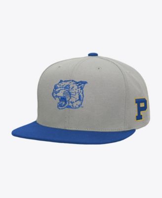 Men's  Gray/Royal Pitt Panthers Plaid OG Snapback Hat