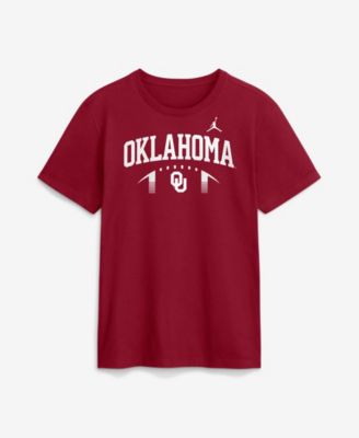 Men's Crimson Oklahoma Sooners Primetime Football Icon T-Shirt