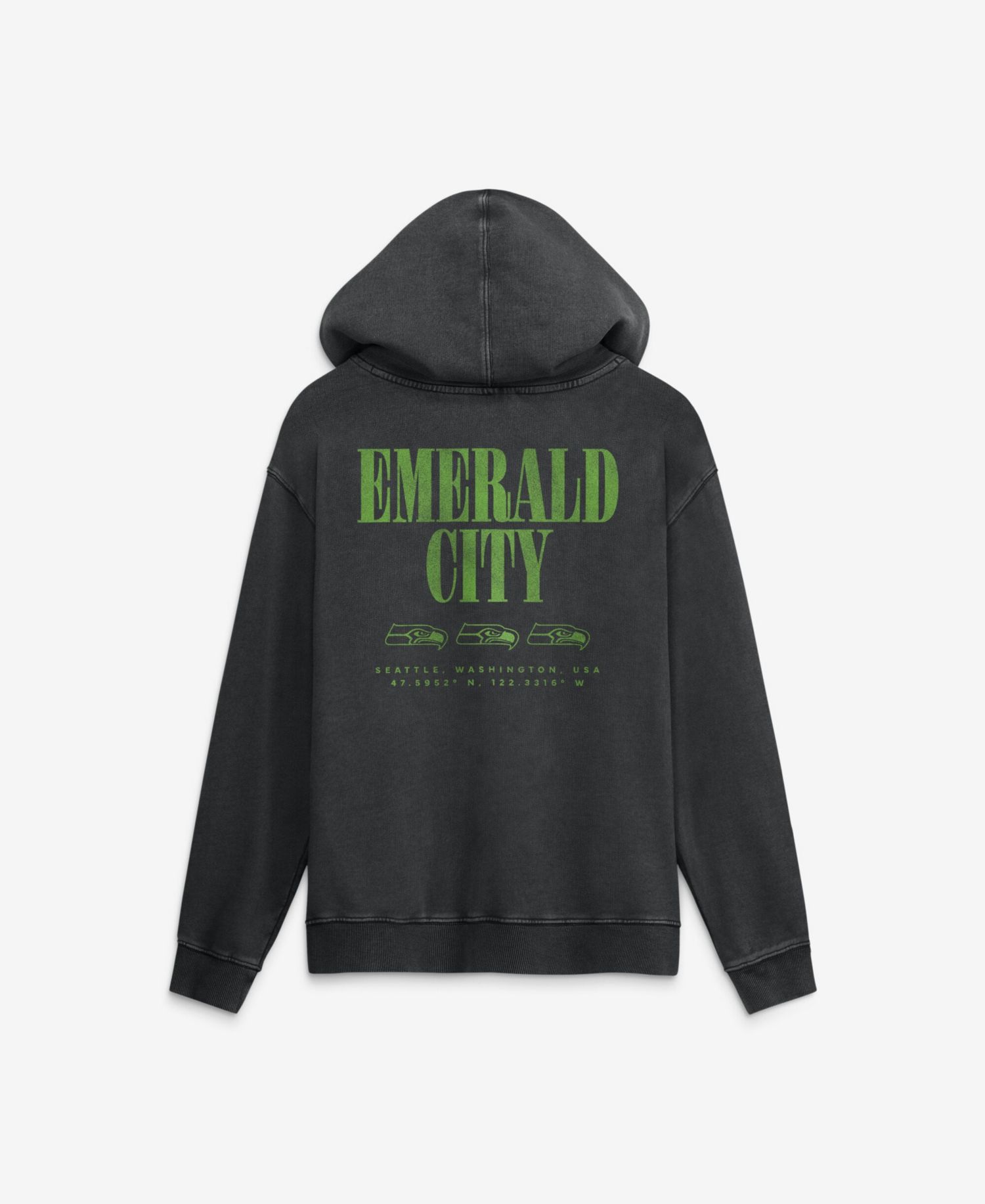 Men's Black Seattle Seahawks Relaxed Intense Rivalry French Terry Hoodie