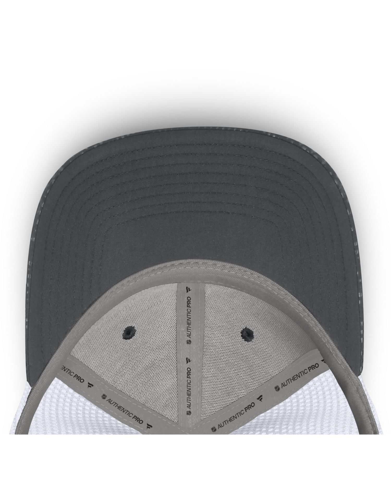 Men's Charcoal Vegas Golden Knights Authentic Pro Rink Boxed Logo Trucker Hat