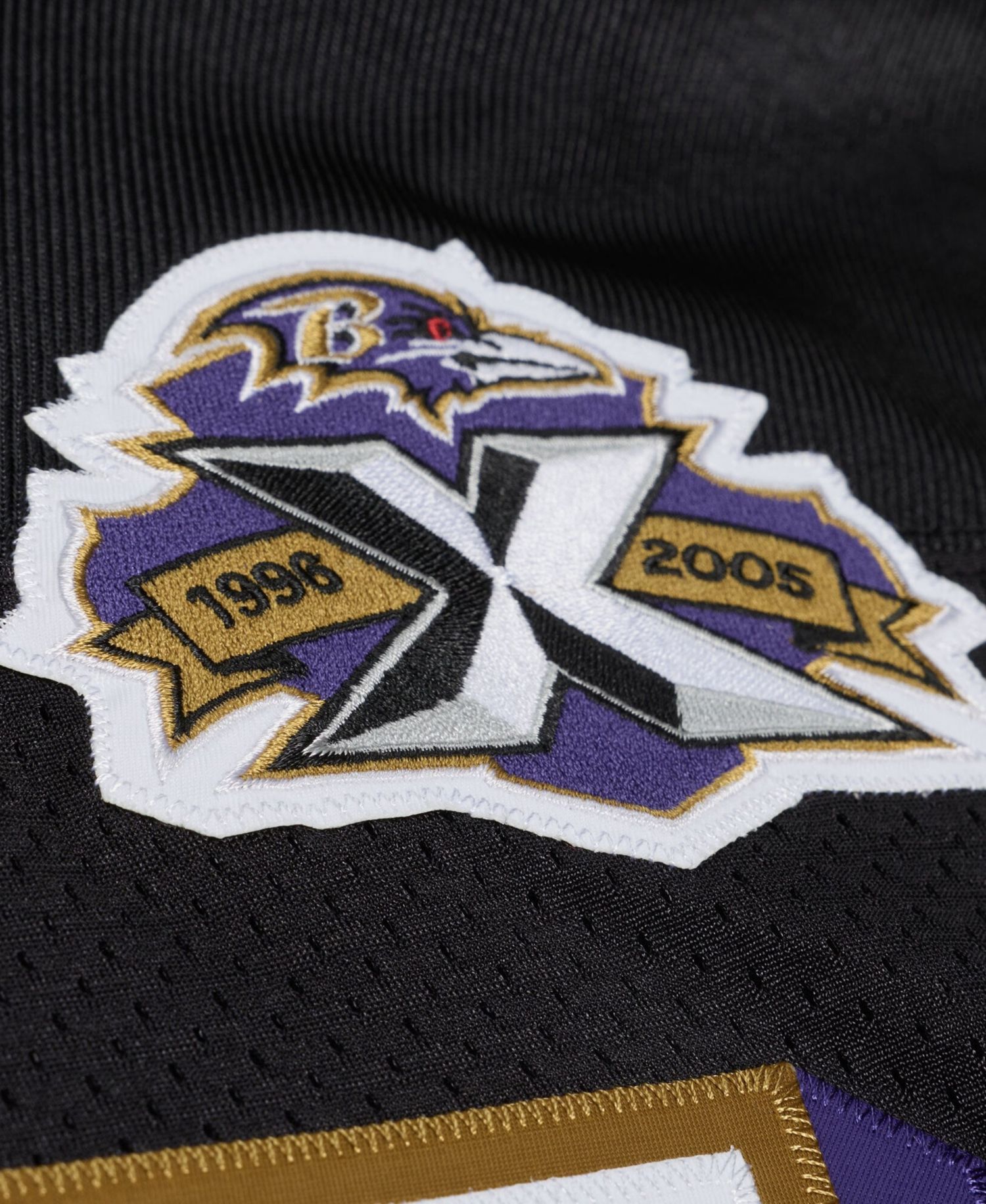 Men's Deion Sanders Black Baltimore Ravens 2005 Authentic Throwback Jersey