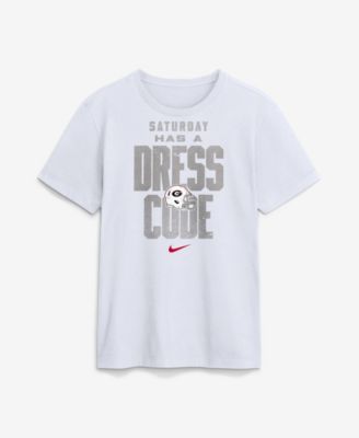 Men's White Georgia Bulldogs Whiteout Dress Code T-Shirt