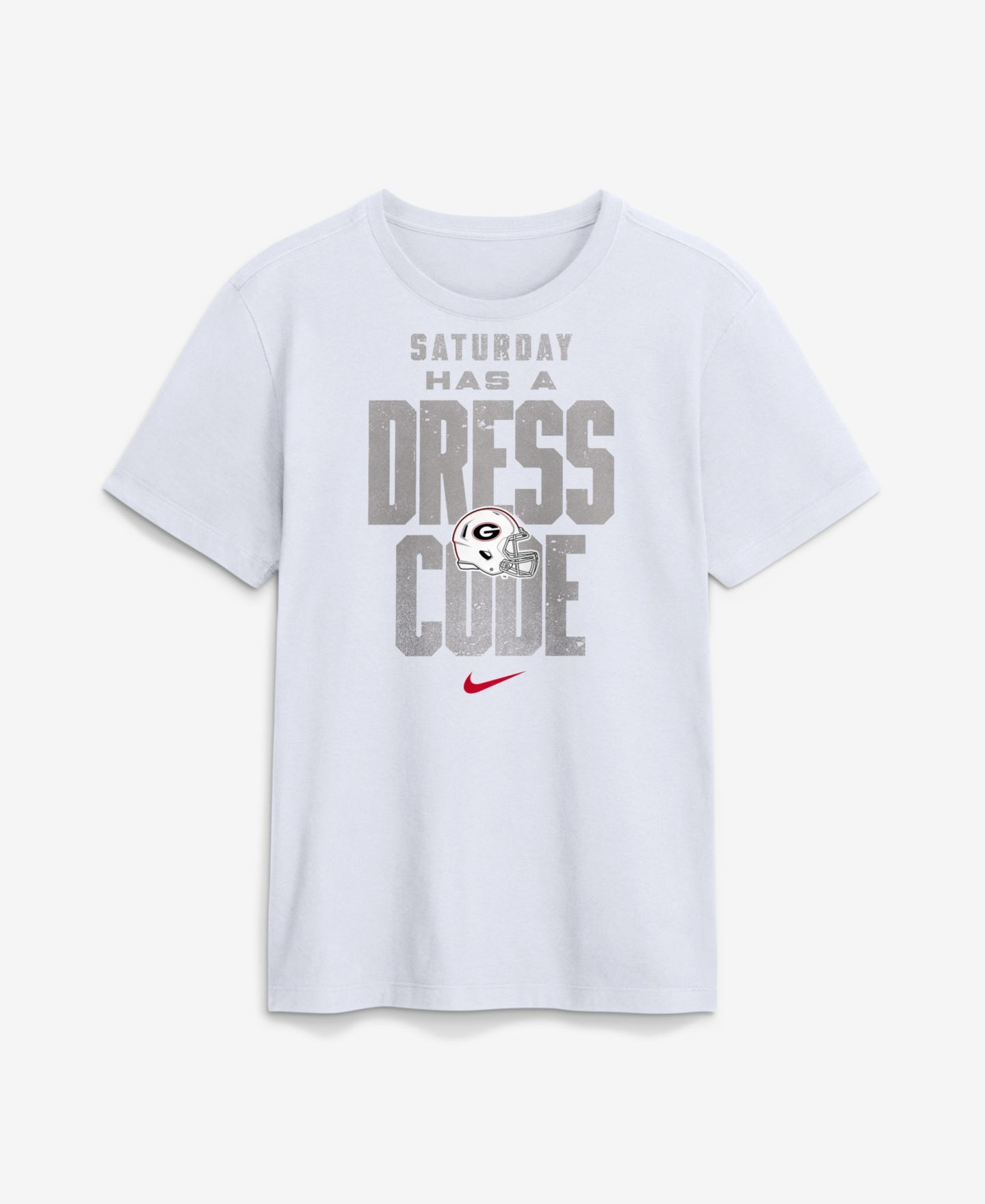Мужская футболка Nike White Georgia Bulldogs Whiteout Dress Code — фото 1
