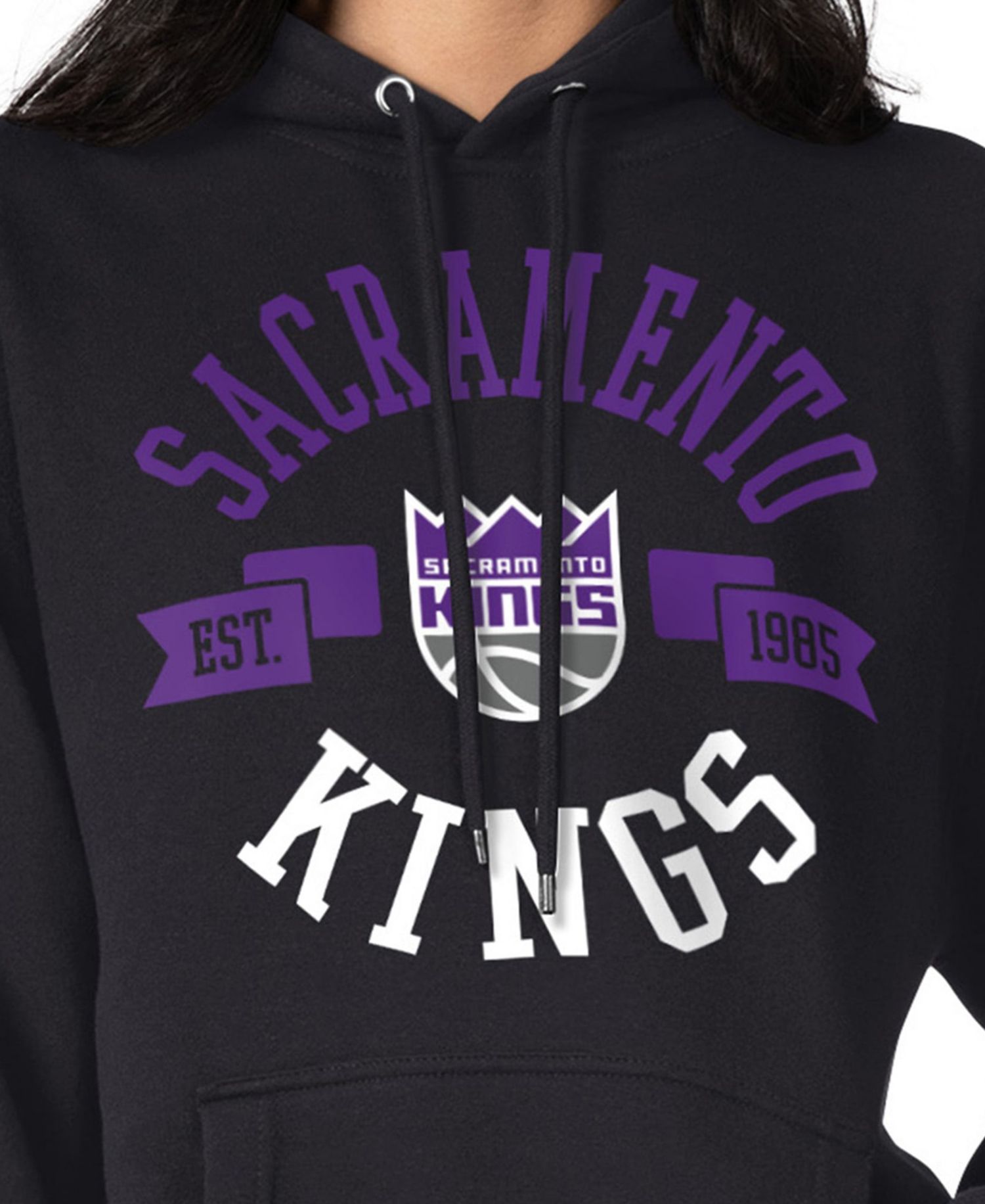 Women's Black Sacramento Kings City Pullover Hoodie