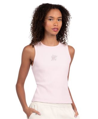 Women's Light Pink Miami Marlins Pastels Ribbed Tank Top