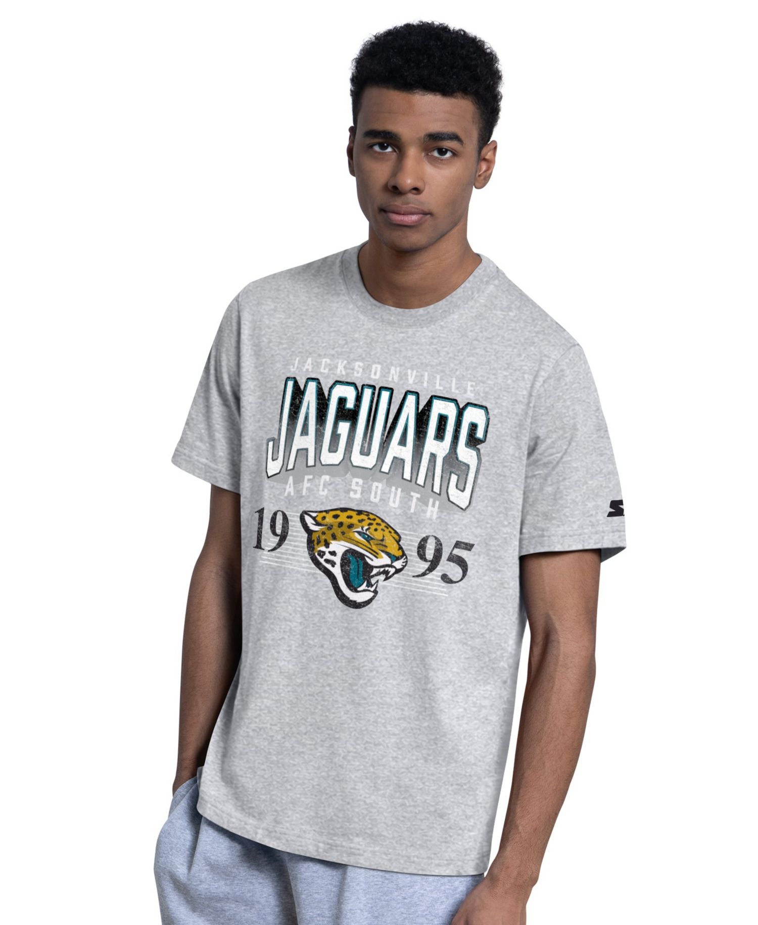 Men's Black/Heather Gray Jacksonville Jaguars Two-Pack Logo T-Shirt Set