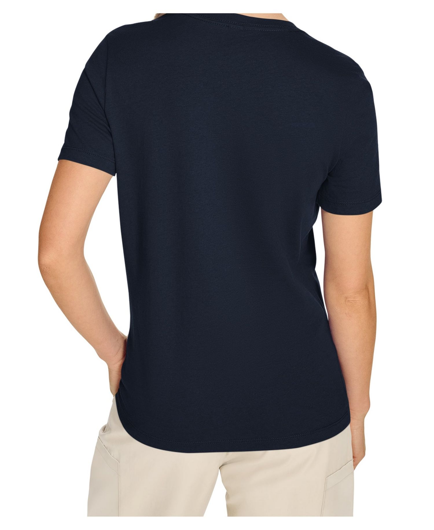 Women's Navy Detroit Tigers Team Motif Mascot T-Shirt