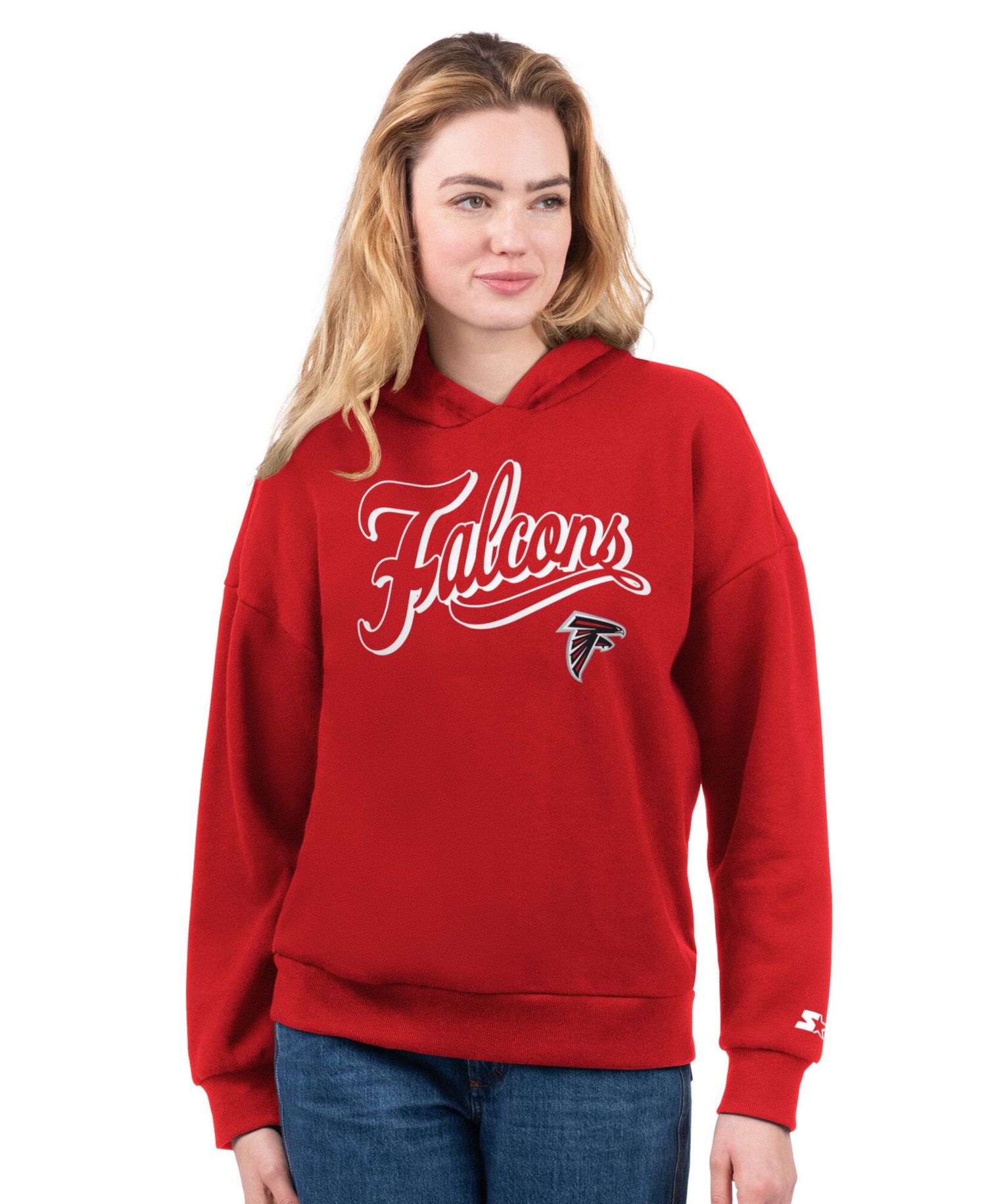 Women's Black/Red Atlanta Falcons Hoodie & T-Shirt Combo Pack