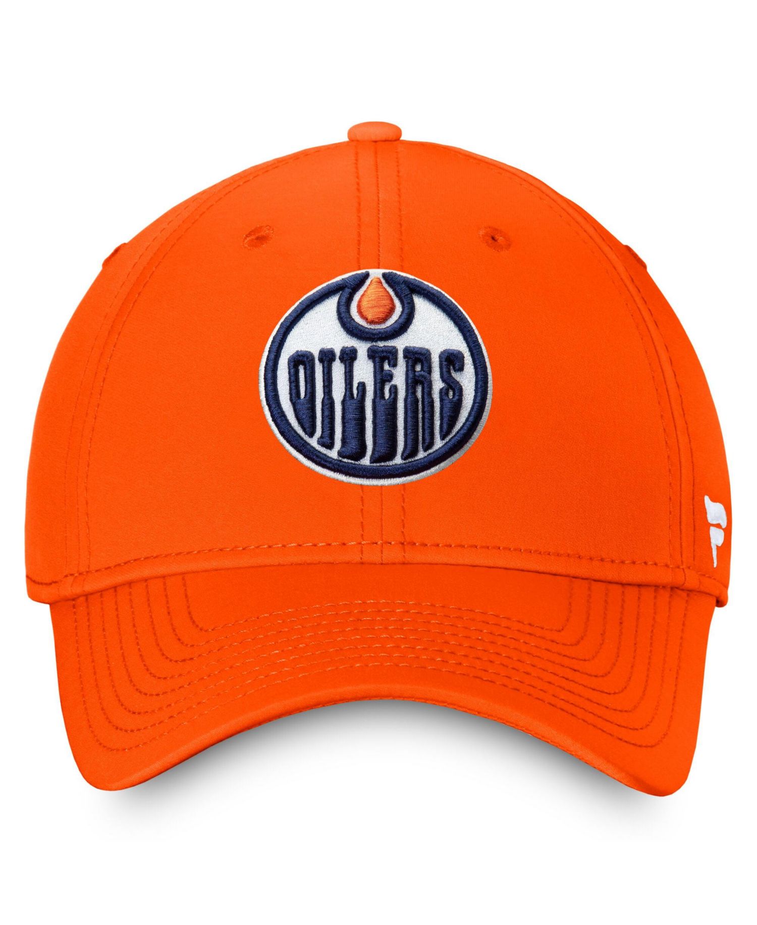Men's Orange Edmonton Oilers Core Primary Logo Flex Hat