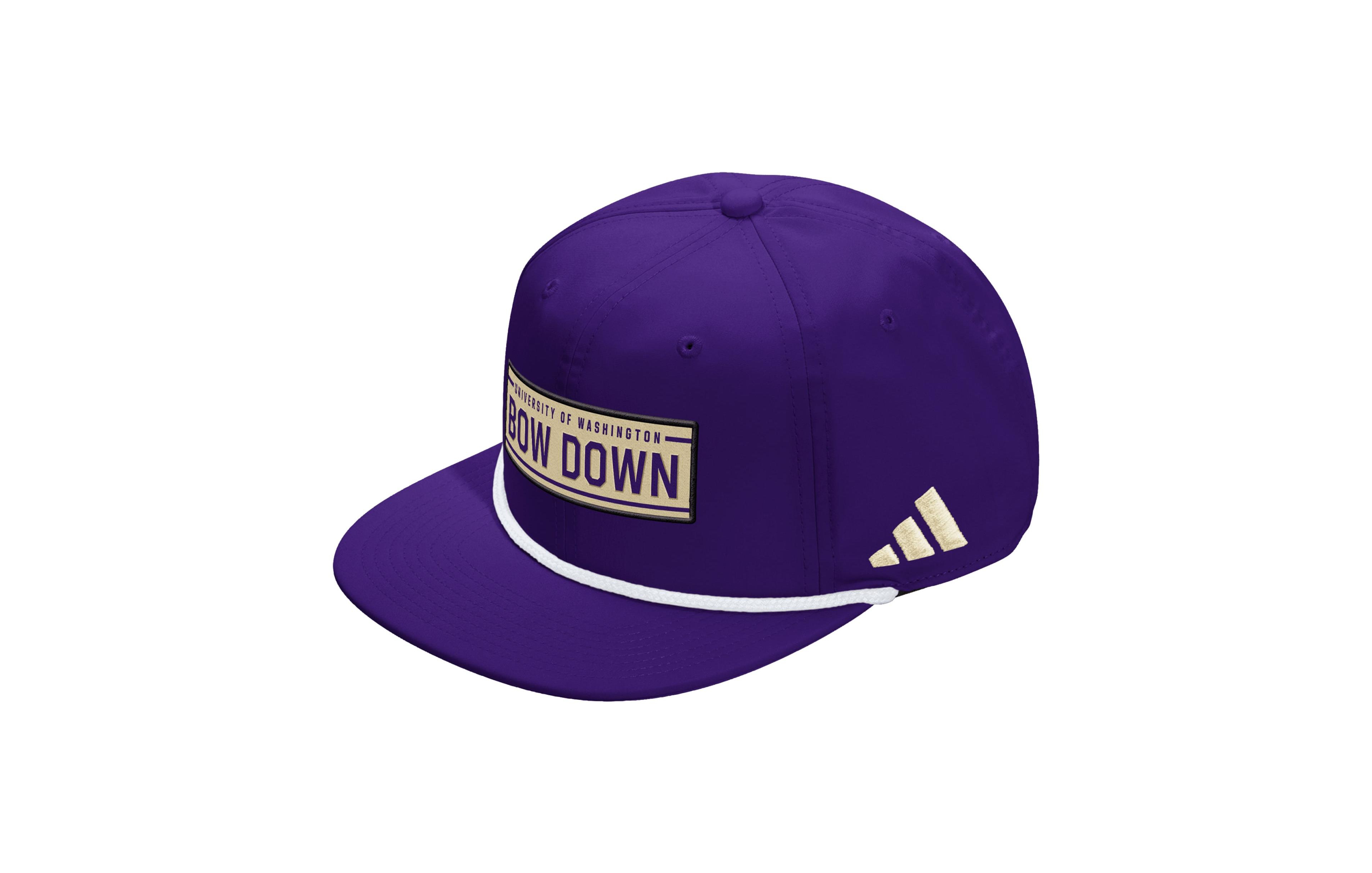 Men's and Women's adidas Purple Washington Huskies Locker Room Rope Adjustable Hat