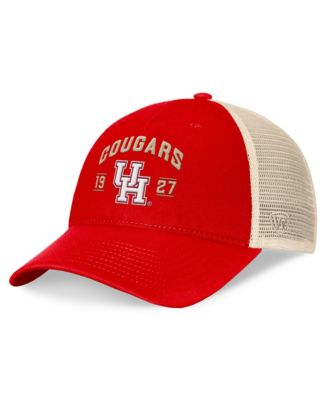 Men's Red Houston Cougars Heritage Waylon Trucker Adjustable Hat