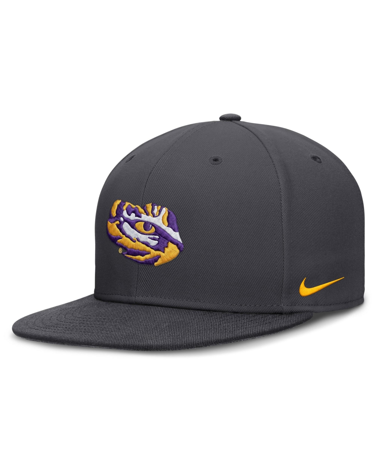 Nike Lsu Tigers Structured Fit Dri-fit High Crown Fitted Hat