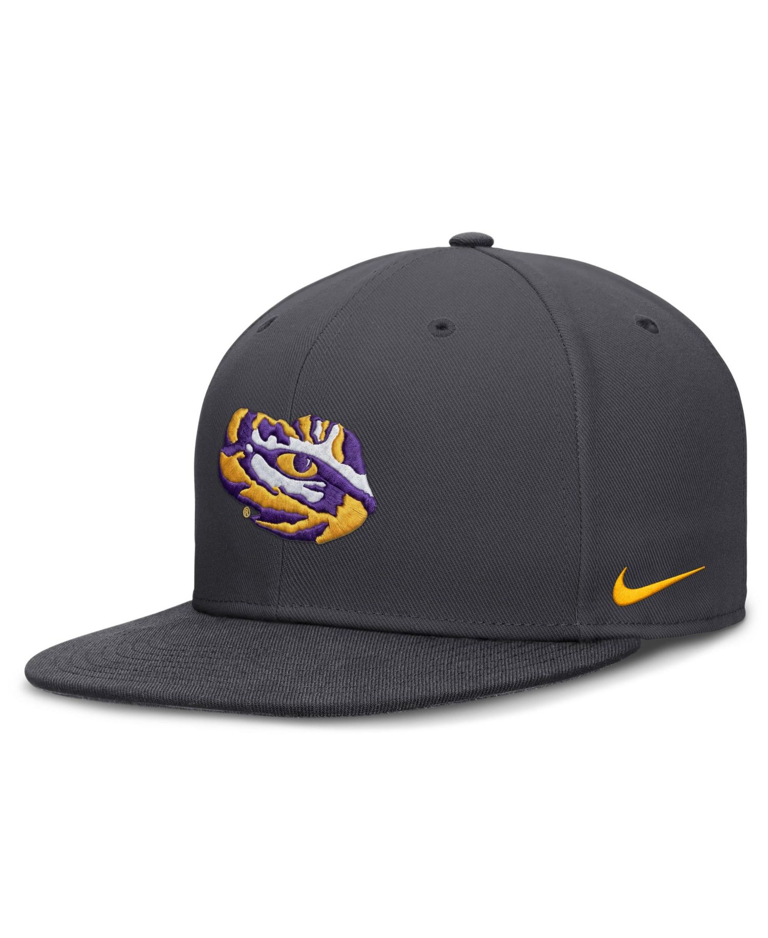 Men's Anthracite LSU Tigers Pro Dri-FIT Fitted Hat