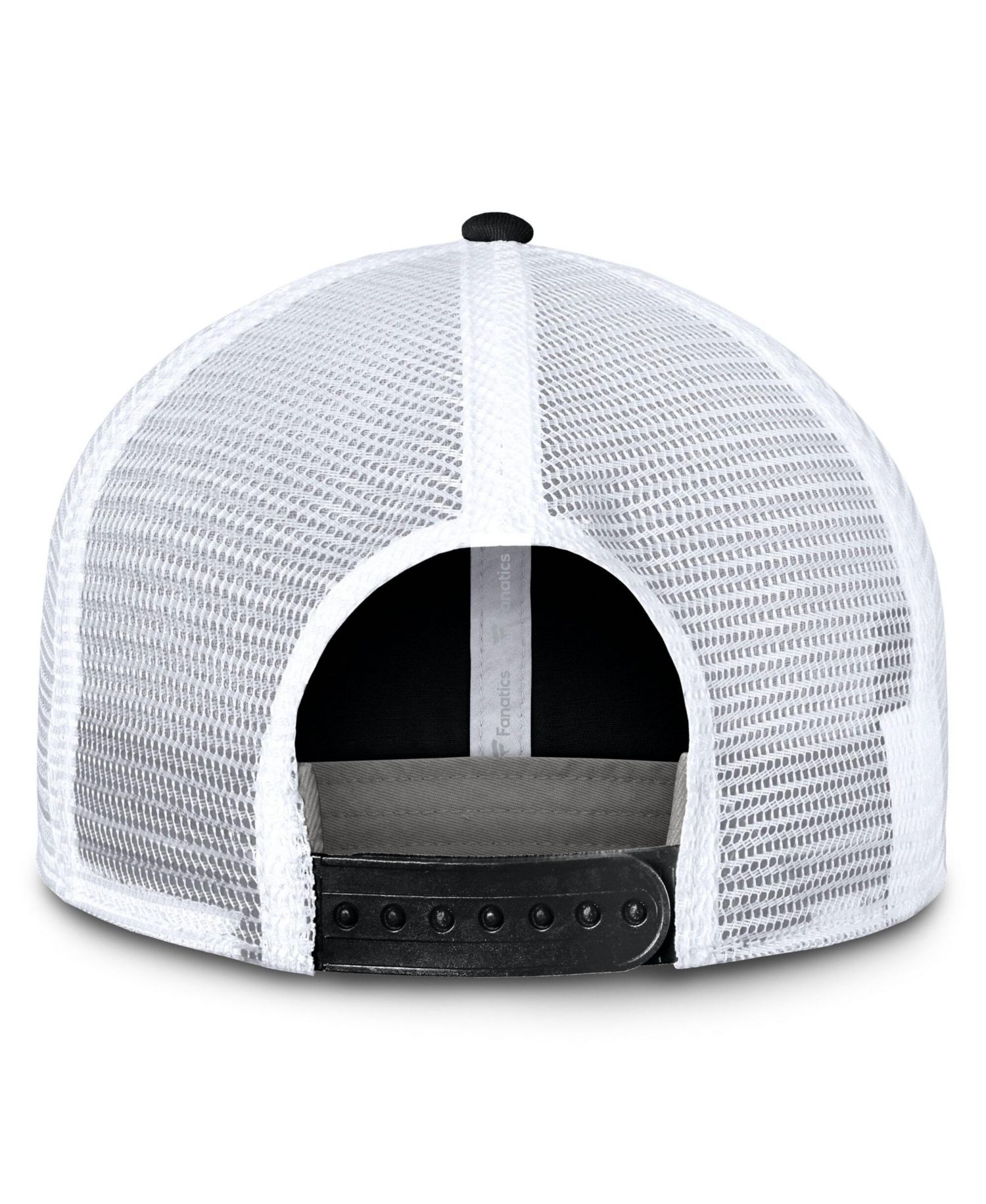 Men's Black/White Anaheim Ducks Core Primary Logo Trucker Adjustable Hat