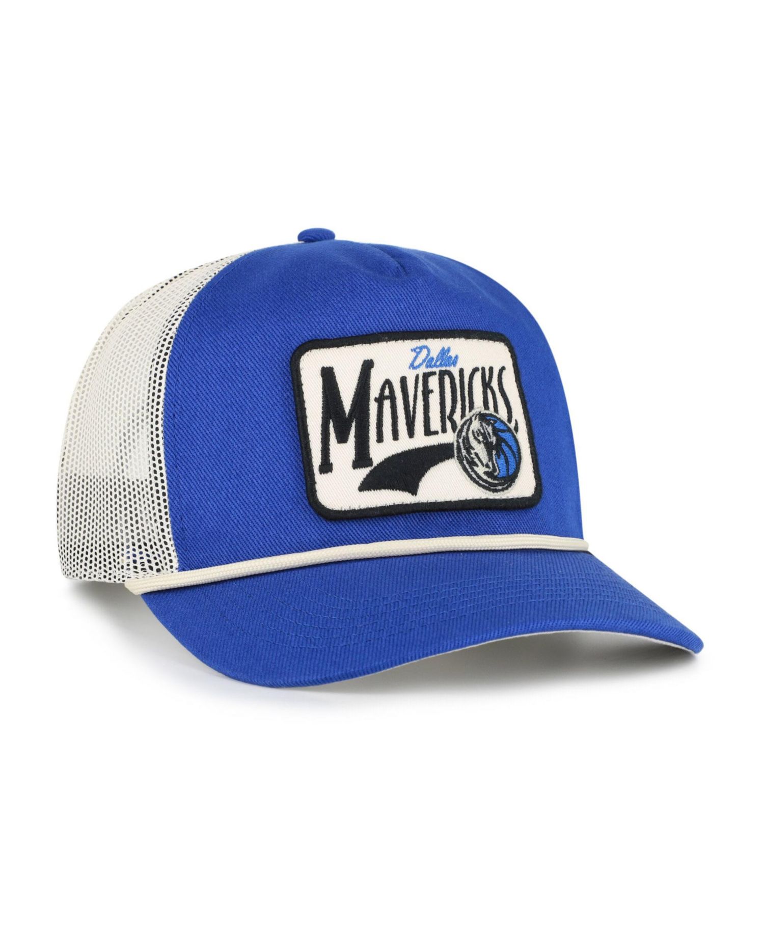 Men's '47 Blue Dallas Mavericks Emmett Heavy Twill Trucker Hitch Adjustable Hat
