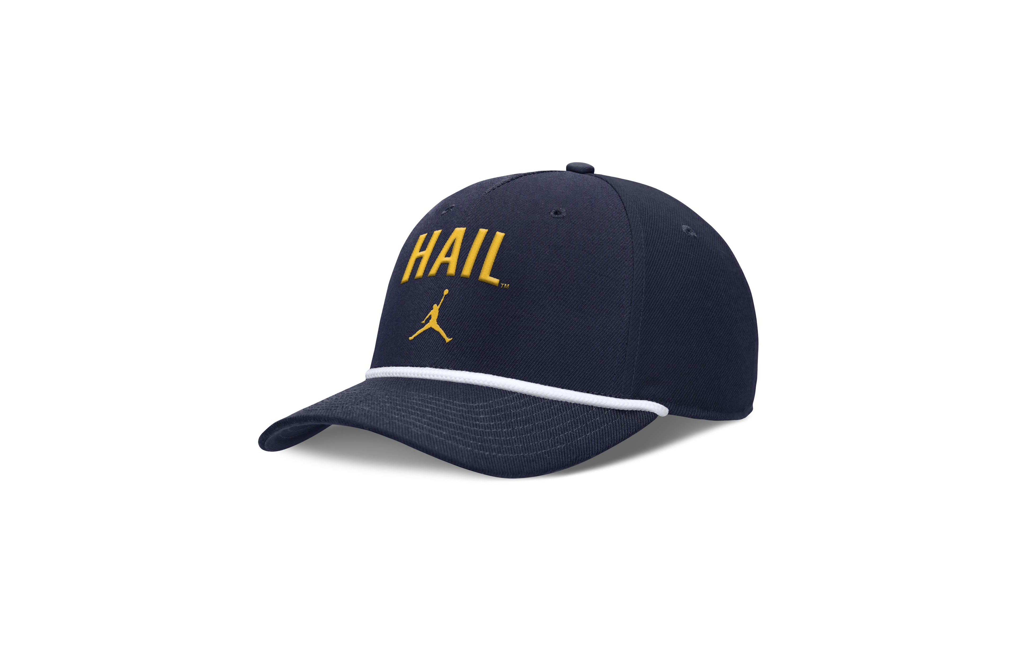 Jordan Michigan Wolverines Adjustable Rise Campus Baseball Cap