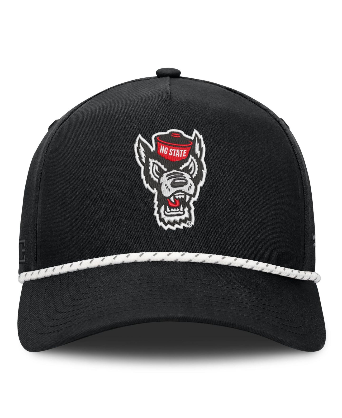 Мужская кепка Fanatics Black NC State Wolfpack Undertone Rope Adjustable Hat — фото 2