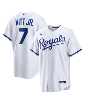 Men's Bobby Witt Jr. White Kansas City Royals Home Replica Jersey