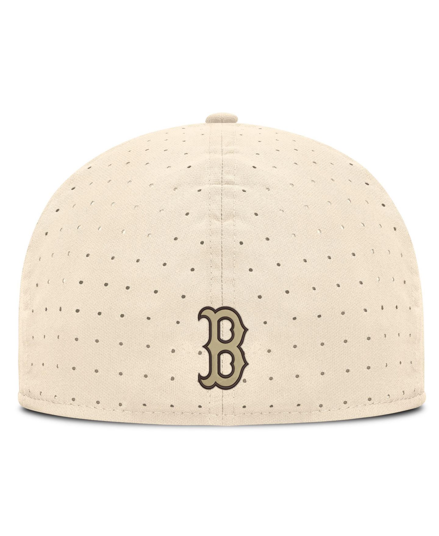 Мужская кепка Nike Natural Boston Red Sox True Dri-FIT AeroBill Fitted Hat — фото 3