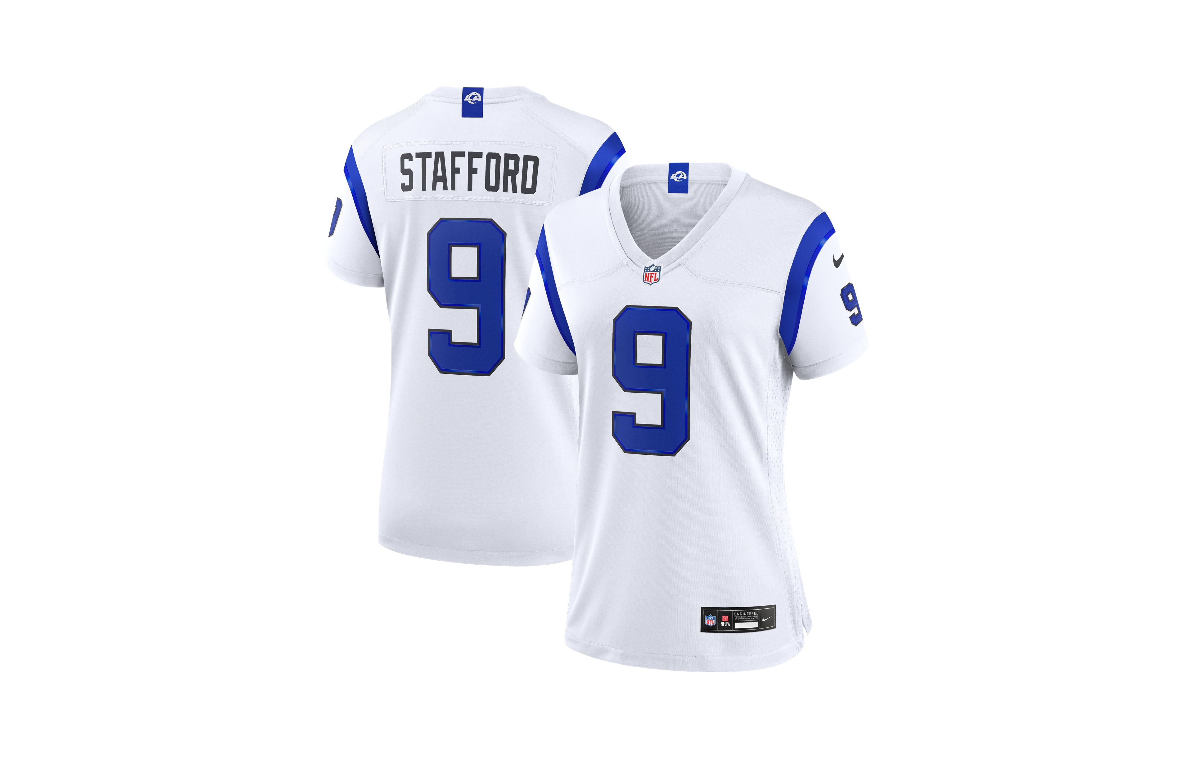 Nike Women's Matthew Stafford Los Angeles Rams V-Neck Game Jersey