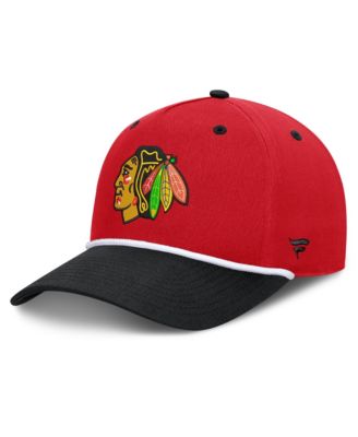 Men's Red/Black Chicago Blackhawks Fundamental Power Play A-Frame Adjustable Hat